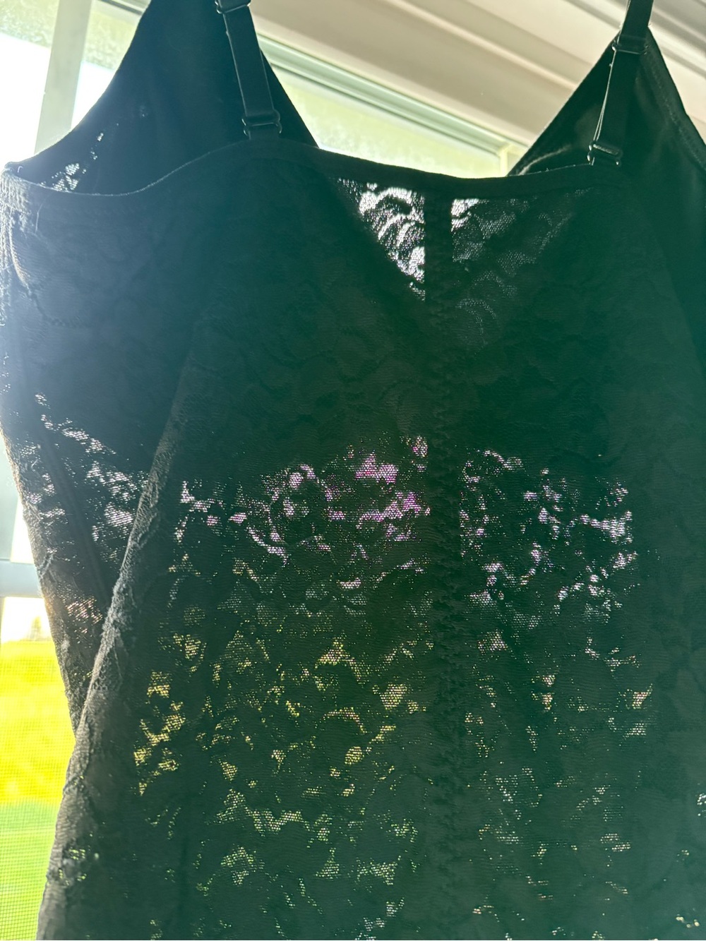 Black Lace One-Piece Bodysuit - Picture 2 of 13